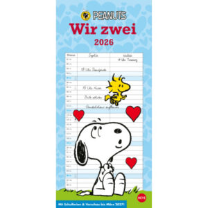 HEYE      Planer für zwei Peanuts   2026 21302+26  1M/1S DE 2 Spalten   16x34.7cm