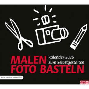 HEYE      Bastelkalender            2026 21418+26  schwarz DE             30x27cm