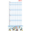 HEYE      Familienplaner Sheepworld 2026 22343+26  1M/1S DE 5 Spalten     21x45cm – Bild 2