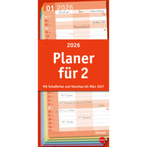 HEYE      Planer für zwei Basic     2026 22489+26  1M/1S DE 3 Spalten     21x45cm