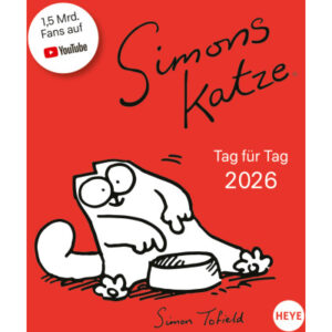 HEYE      Abreisskal. Simons Katze  2026 23016+26  1T/1S DE               11x14cm