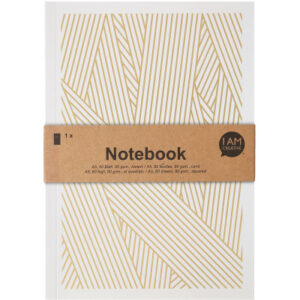 I AM CREA Notizbuch                   A5 4005.16   gold/grau            80 Seiten