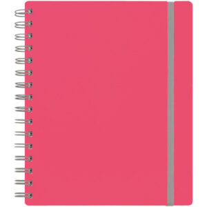 KOLMA     Spiralheft Doppia           A5 06.542.20 pink/grau, kariert   100 Blatt