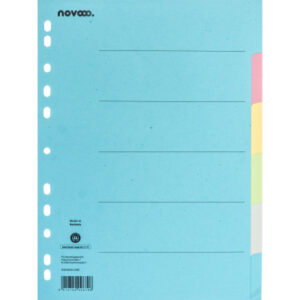 NOVOOO    Kartonregister              A4 40577     bunt                  6-teilig