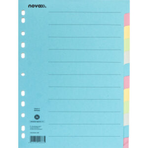 NOVOOO    Kartonregister              A4 40581     bunt                 12-teilig