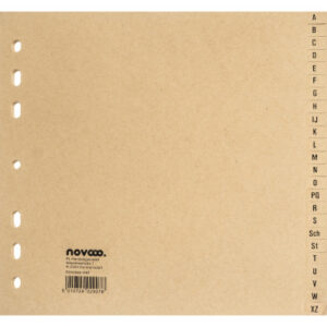 NOVOOO    Kartonregister chamois  3/4 H. 40626     A-Z 24-teilig
