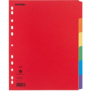 NOVOOO    Kartonregister             A4+ 40640     intensiv              6-teilig