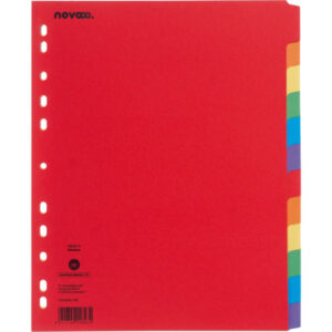 NOVOOO    Kartonregister             A4+ 40642     intensiv             12-teilig