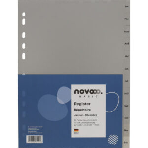 NOVOOO    Register PP                 A4 40952     grau                Jan-Déc FR