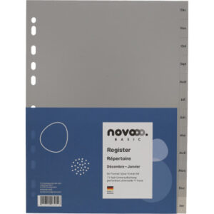 NOVOOO    Register PP                 A4 40954     grau                Déc-Jan FR