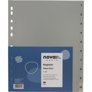 NOVOOO    Register PP                A4+ 40960     grau                      1-10