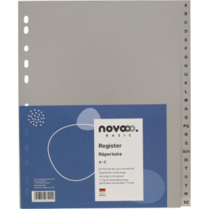NOVOOO    Register PP                A4+ 40961     grau             A-Z 24-teilig
