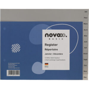 NOVOOO    Register PP           1/2 Höhe 40974     grau                Jan-Déc FR
