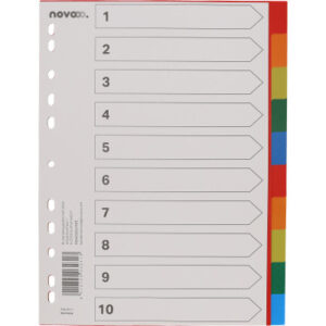 NOVOOO    Register PP                 A4 40982     multicolor           10-teilig