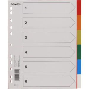 NOVOOO    Register PP                A4+ 40989     multicolor            6-teilig