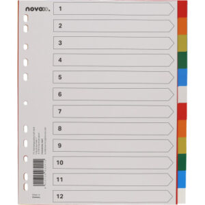 NOVOOO    Register PP                A4+ 40991     multicolor           12-teilig