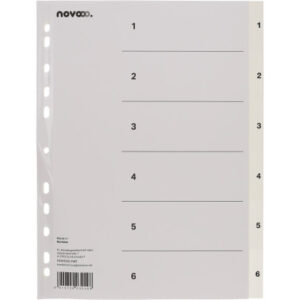 NOVOOO    Register PP                 A4 40996     weiss                      1-6