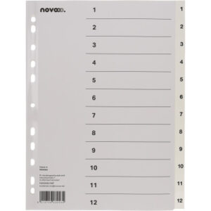 NOVOOO    Register PP                 A4 40998     weiss                     1-12