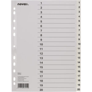 NOVOOO    Register PP                 A4 40999     weiss                     1-20