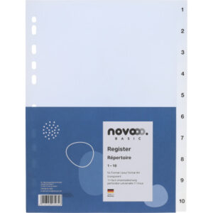 NOVOOO    Register PP                 A4 41004     transparent               1-10