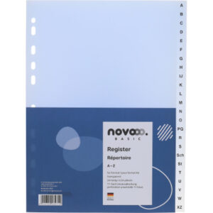 NOVOOO    Register PP                 A4 41007     transparent         A-Z 24tlg.