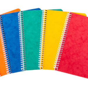 NOVOOO    Spiralheft ass.    10.6×14.6cm 729778    kariert, 4mm, 70g     48 Blatt
