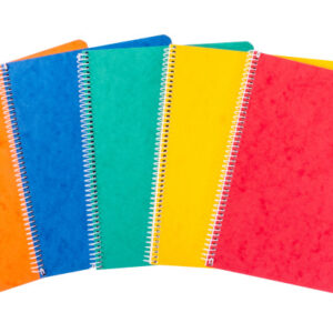 NOVOOO    Spiralheft ass.      14.8×21cm 729779    kariert, 4mm, 70g     48 Blatt