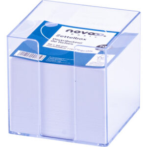 NOVOOO    Zettelbox 731142    transparent            9x9x9cm