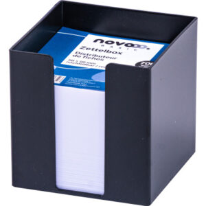 NOVOOO    Zettelbox 731143    schwarz                9x9x9cm
