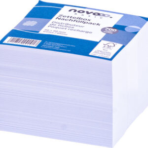 NOVOOO    Zettelbox Papier       90x90mm 731146    weiss, 80g           700 Blatt
