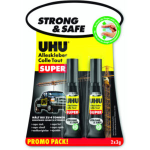 UHU       Alleskleber 990321    super Strong & Safe 2x3g