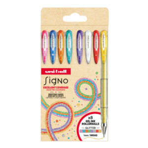 UNI-BALL  Gelroller Signo Sparkling  1mm UM-120SP  8 Farben