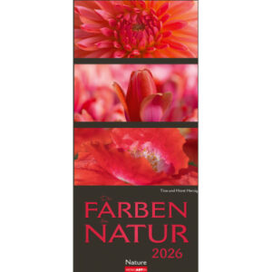 WEINGARTE Bildkalender              2026 322610026 Farben der Natur DE    33x68cm