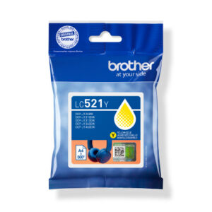 BROTHER   Tintenpatrone           yellow LC-521Y   DCP-J1360DW         500 Seiten