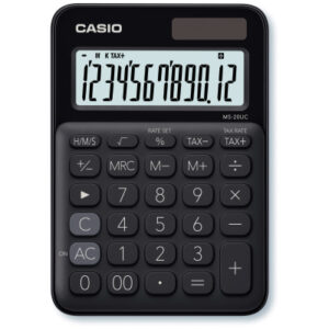 CASIO     Mini Taschenrechner MS20UCBK  12-stellig             schwarz