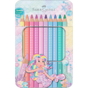 FABER-CA. Farbstift Jumbo Sparkle 210910    pastell               10 Stück