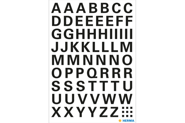 HERMA Folie PVC 10mm 4158 schwarz, A-Z – Bild 2