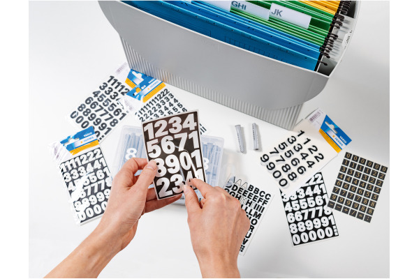 HERMA Folie PVC 10mm 4158 schwarz, A-Z – Bild 3