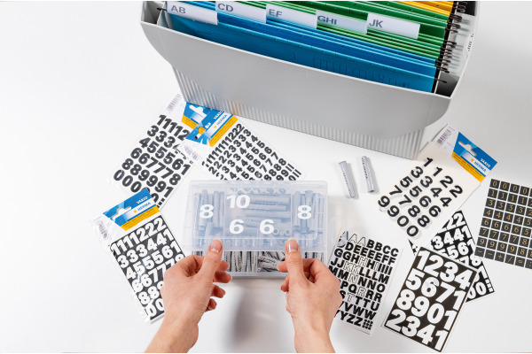 HERMA Folie PVC 10mm 4158 schwarz, A-Z – Bild 4