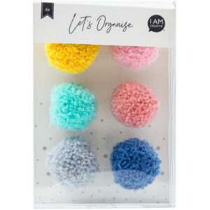 I AM CREA Magnet Pompon   Let`s Organize 4035.52                          6 Stück