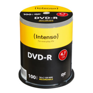INTENSO   DVD-R 4,7 GB, 16x Speed 4101156   Cake Box 100 Discs
