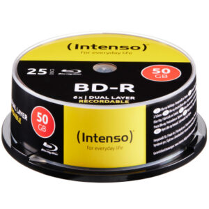 INTENSO   Blue-ray 50 GB, 6x, Record. 5001124   Cake Box 25 Discs