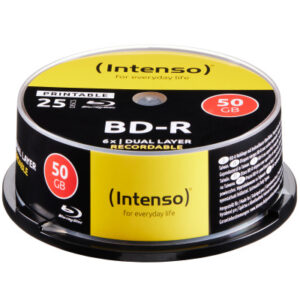INTENSO   Blue-ray 50 GB, 6x, Print. 5101124   Cake Box 25 Discs