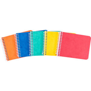 NOVOOO    Spiralheft ass.    14.6×10.6cm 729777    kariert, 4mm, 70g     48 Blatt