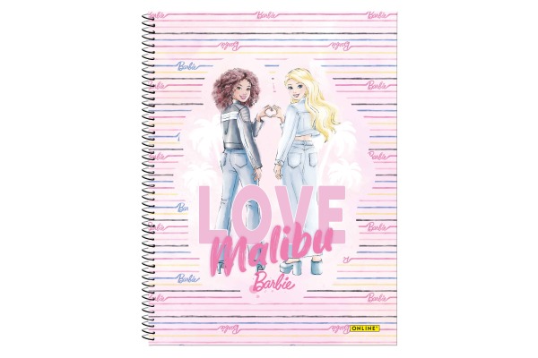 ONLINE Collegeblock Barbie A4 18120/10 kariert, 90g., ass. 80 Blatt