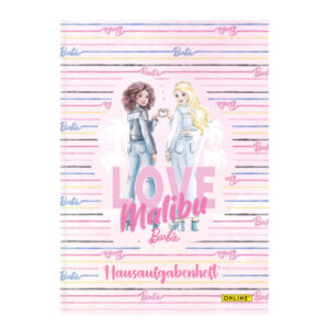 ONLINE    Hausaufgabenheft            A5 18125/12  Barbie, deutsch, assortiert