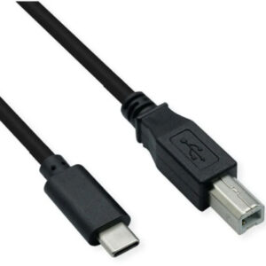 SCHOENENB Cable USB-C to USB-Printer 90.002/11 1.8m                     black