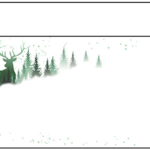 SIGEL     Weihnachts-Couvert     11x22cm DU284     90g,Christmas Forest  25 Stück