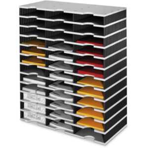 STYRO     Ablagesystem Styrodoc Trio 36 268-0312. schwarz, grau
