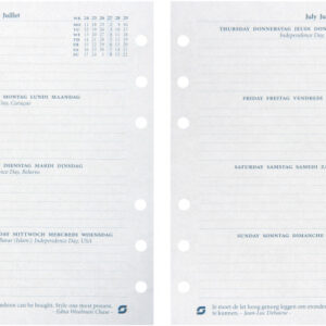 SUCCES    Agenda Standard           2026 843207000 1W/2S Ersatzkal.    9.5x17.1cm